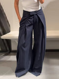 Autumn 2025 New Fashion Temperament Loose Striped Broad Leg Suit