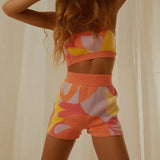 Straps Backless Sexy Top And Shorts Two Piece
