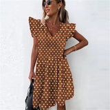 Dress Women 2021 Casual Sleeveless Sundresses Women Elegant Vintage Ladies Red Beach Mini Dresses Vestido De Mujer
