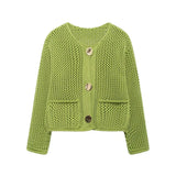 Autumn Street Shirt Fashion Cute Crochet Wool Vest Knitted Thick Knitted Vest Women's