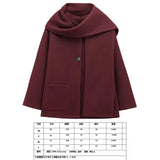 Women's Autumn New Asymmetric Scarf Short Loose Knit