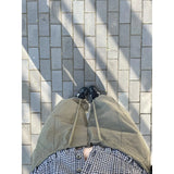 Temperament Lattice Square Collared T-Shirt Woman 2025 Summer To Collect Thin Niche Blouse Broad Leg Slack