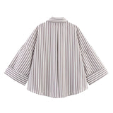 Summer Linen-Mixed Wide-Sleeved Shirt