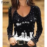 Women Cold Shoulder Blouse Fashion Floral Print Colorblock Lace Trim Beaded Top Casual Elegant Long Sleeve T-Shirt