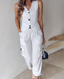Fashion Casual Striped Printed A Vest Suit Women's