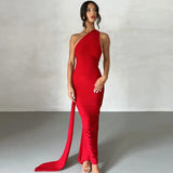 Toloer Women's Wear 2024 Summer New Sexy Back Pleated Slim Sleeveless Temperament Dress Women's Dress Dress-Outfit