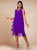 Collar Tuxedo High-Waisted Dress Elegant Wind Event Event Dress
