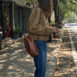 Autumn 2022 Korean Winter New Women Casual High End Black Short Double Sided 100% Wool Coat Loose Plus Size Woolen