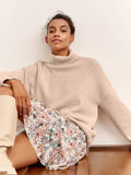 And Winter Pure Color Turtleneck Sweater Hot Selling Burst Comfortable Loose Basic Jacket Sweater