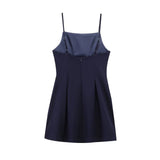 Dew-Back Party Dress Dress 2025 Summer Sleeveless Slings With Short Mini