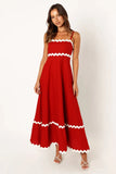 Toloer Summer New Solid Color Lace Stitching With Elegant Strapless Oversized Hem