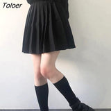 Skirts Women S-5XL Vintage Ins Young basic Leisure Korean All-match Autumn High Waist Chic Cozy Female JK Faldas