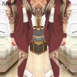 Pieces Sets Women Casual Sport Joggers Long Sleeve Zipper Coat Pants Set 2023 Spring Streetwear Track Suit