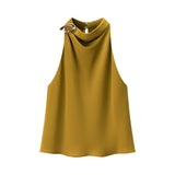 Homemade New Women's Clothing Smocoat With Seam-Cloaught Hanging Collar Blouse 8919