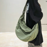 Vintage Wash Large Canvas Shoulder Bag-Outfit