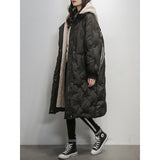 90 White Duck Down Coat Women Long Jacket Winter Loose Down Jackets Female Overcoat Fashion Thick Parkas Lady