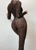 Party Sexy Leopard Print Bodycon