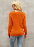 Fall Sexy Cut Out Contrast Long Sleeve
