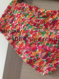 Summer Female Fashion Holiday Sets Floral Women Sexy Short Top+ A-line skirt Two Piece Set Beach Outifits Suits