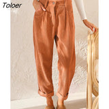 High Waist Corduroy Pants Woman Casual Loose Wide Leg Pants Women Fashion Streetwear Solid Ladies Trousers Joggers