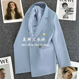 Toloer Fried Street Small Suit Jacket Female 2024 Spring And Autumn New Korean Version Web Celebrity Temperament Small Casual Suit-Outfit