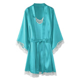 Stitling Elastic Lady Pyjamas Jersey With Pyjab Pajamas Set Solid Color Home