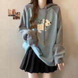 Toloer Retro Wavy Collar Color Button Design Knitted Cardigan Women Loose Soft-Creative Sweater Jacket