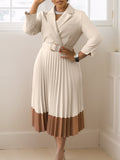 Autumn And Winter Fashion Women's Suit Collar Fashion OL Elegant Folded African