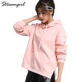 Women Hooded Sweatshirts Autumn 2021 Cotton Oversize Clothes Loose White Hoodies Women Vintage Oversize Sweatshirt With
