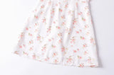 Women's Floral Print Wood Ear Mini Sling Dress