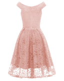 Elegant Lace Off Shoulder Vintage Party