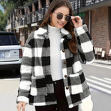Women's Plush Coat With Long-Sleeved Winter Fashion Casual Coat
