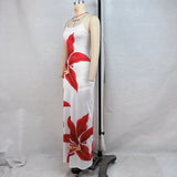 Toloer Women's Summer 2024 New Print Sexy Slip Dress Children's Holiday Wind Beach Dress-Outfit