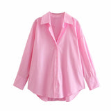 Street Fashion New Women's Clothing City Autumn Multi-Color V-Neck Casual