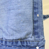 2023 Spring Autumn Jeans Jacket Korean Embroideried 3D Flowers Hole Cowboy Outerwear Causal Women Demin Coat