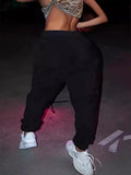 Women's New Printing Fashion Loose Waist Sports Pants Harlan Pants