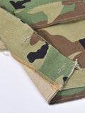 Fashion Women's Short Tank Tops Round Neck Sleeveless Asymmetric Patchwork Camouflage Printed Vest Summer 2023 New