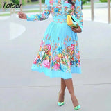 Pleated Short Sleeve Dresses High Waist Print Maxi Dress Fashion Casual Office Elegant Party Club Dresses For Women