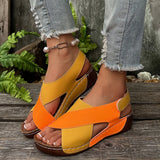 Sandals Women 2025 Summer New Pine Cake Thick Bottom With Skirt Casually Exposed Toe Beach