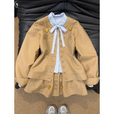Wear And Set 2025 Light Spring Small Senior Sense College Style Korean Dress