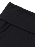 Off Shoulder Black Ribbed Long Sleeve Knit Top-Outfit