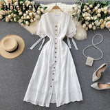 White Lace Fashion Clothing Casual Summer Elegant Female Dress Clothes Dresses for women Maxi Long Beach Sundress