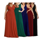 Multi-Colored Multi-Code Spring And Autumn Evening Dress Ebay Sleeveless Waist Long Skirt