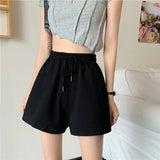 Women 5 Colors Leisure Fashion Cozy Summer Hot Loose Korean Style Ins All-match Solid Simple Ulzzang High Waist Chic