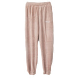 Pajamas Set Winter Warm Flannel Pajamas Homewear Thick Female Sleepwear Plush Pyjamas Suit Sweatshirt Hoodies Solid