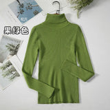 Sweater Woman With Bottom Shirt Autumn And Winter New Long Sleeves To Keep Warm Body Solid Color Knitted