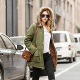 Women Parkas Long Thick Warm Jacket Hooded Fur Lady Coats & Outerwear Winter Jacket Women Parkas for Coat Fashion