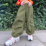 Print Streetwear Joggers Parachute Cargos Casual Loose Y2K Baggy Sweatpants Harajuku Chic Fashion