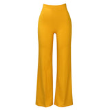 Women's 2025 New Fashion Temperament Tongle Casual Large-Legged Trousers African