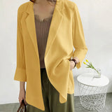 Toloer Small Suit Jacket Female 2024 Spring And Summer New Korean Version Loose Sunscreen Clothes In The Long Air Conditioning Cardigan Thin-Outfit